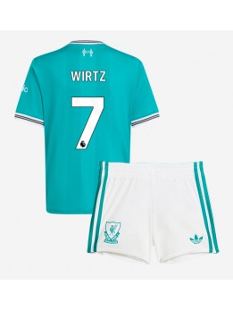 Liverpool Florian Wirtz #7 Replika Tredje Kläder Barn 2025-26 Kortärmad (+ byxor)